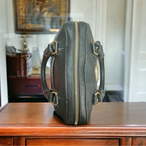 Michael Kors Saffiano Ayden Black Leather Satchel Handbag Excellent Condition - Picture 8 of 17